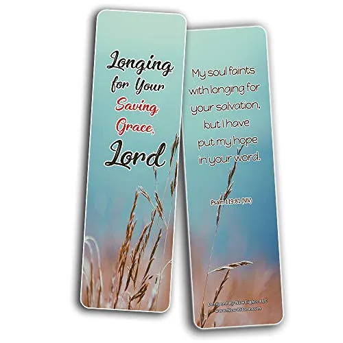 Hope in God Bible Bookmarks (30 Pack) - Handy Reminder To Put Our Hope In God Alone