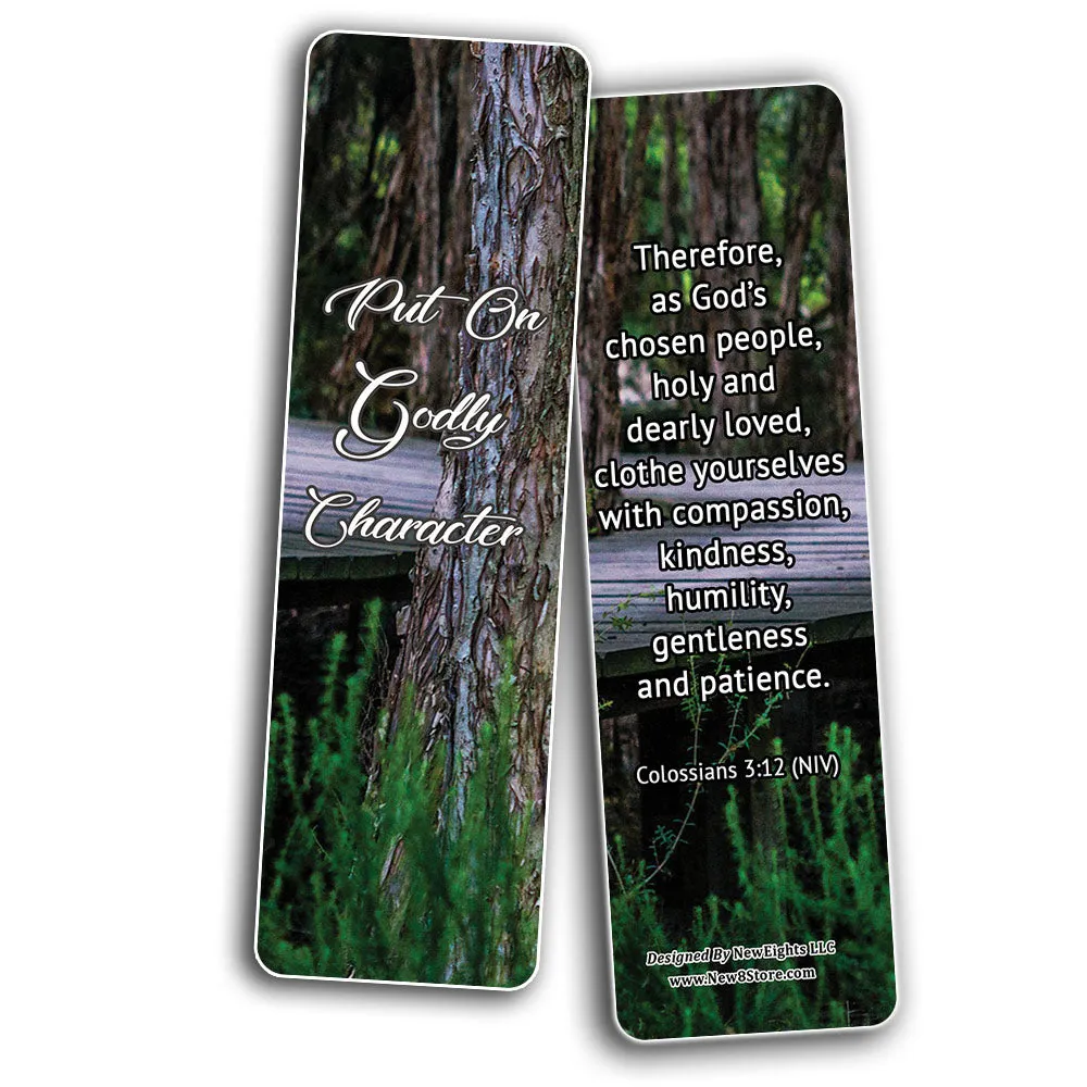 How To Live An Intentional Life Memory Verses Bookmarks (30-Pack) - Handy Reminder About Living A Happy Life