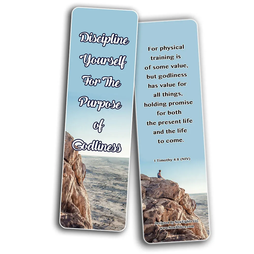How To Live An Intentional Life Memory Verses Bookmarks (30-Pack) - Handy Reminder About Living A Happy Life