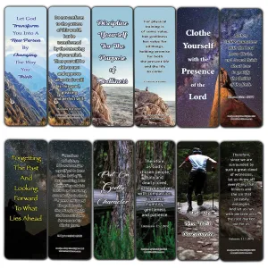 How To Live An Intentional Life Memory Verses Bookmarks (30-Pack) - Handy Reminder About Living A Happy Life