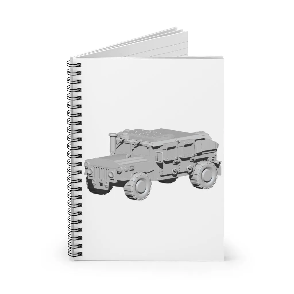 Hummer Vehicle Spiral Notebook - Ruled Line