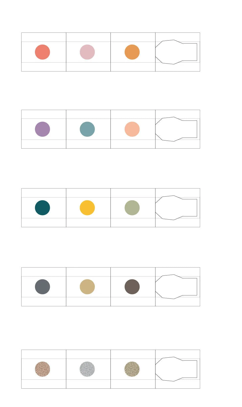 Inky Pen Triple Stamp Pad MU Lifestyle Tri-Color Oil-Based Ink Pad Five Different Pens Portable Ink Pad Travel Ink Pad | 5 Sets