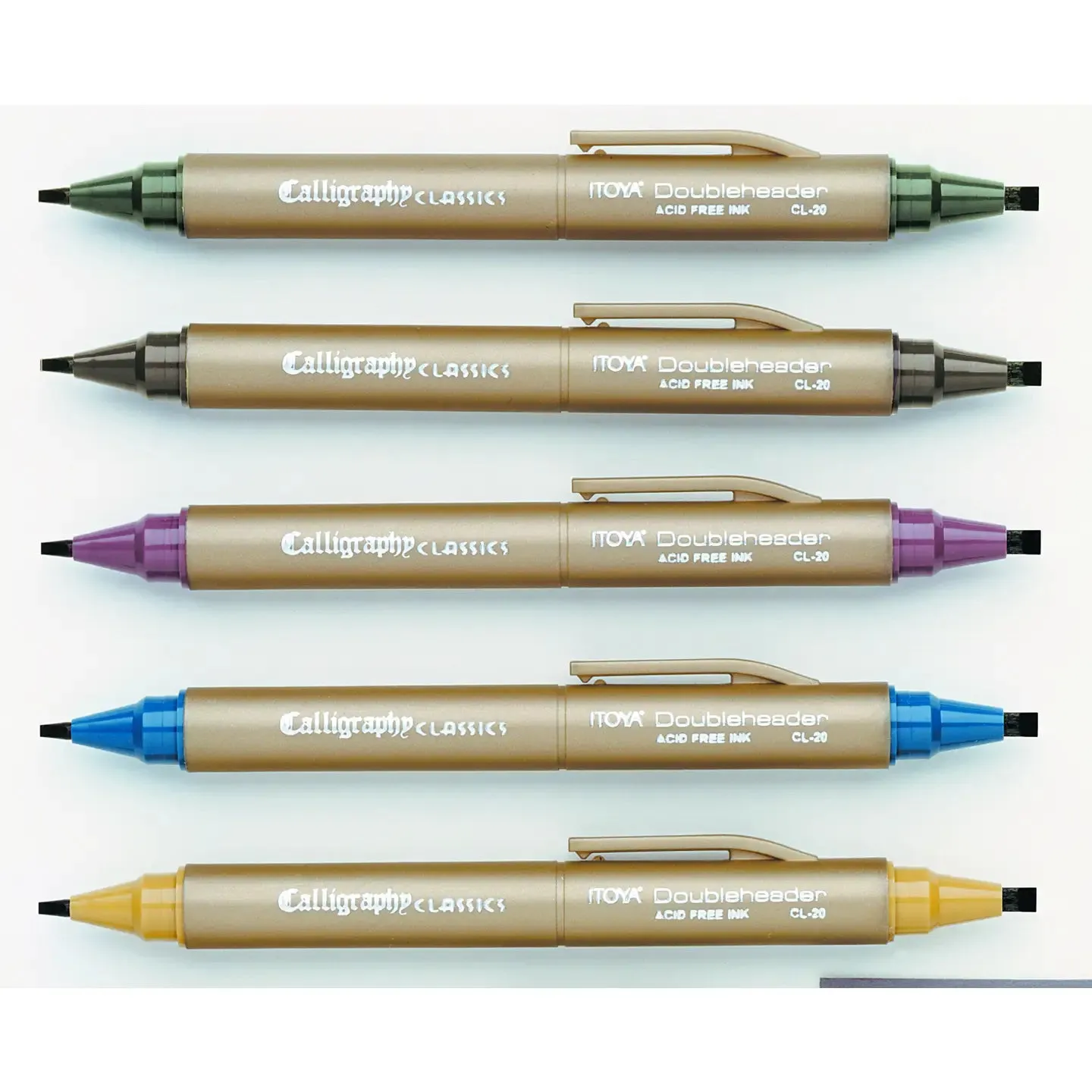 Itoya Doubleheader Calligraphy Marker - Set of 6 Classics