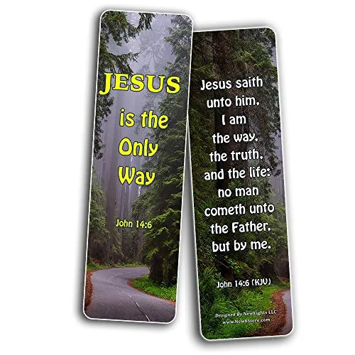Jesus is the Way KJV Bookmarks Cards (30-Pack) - Handy Christian Daily Reminder