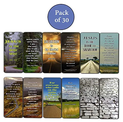 Jesus is the Way KJV Bookmarks Cards (30-Pack) - Handy Christian Daily Reminder
