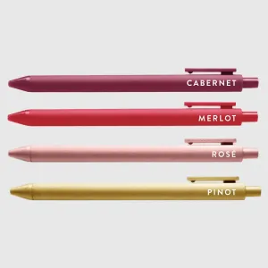 Jotter Pen Set - Wine Lovers