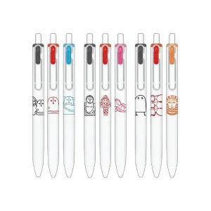 KAMIO x UNI uni-ball one 0.38mm Ancient Egypt Giant Buddha Earth Doll Wonderful Pattern Ballpoint Pen Set