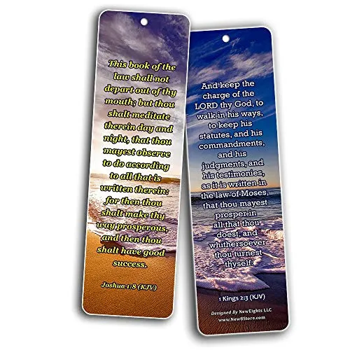 KJV Scriptures Bookmarks - Rewards for Obeying God (30-Pack) - Great Bible Text Compilation that is Handy and Easy To Bring Along With