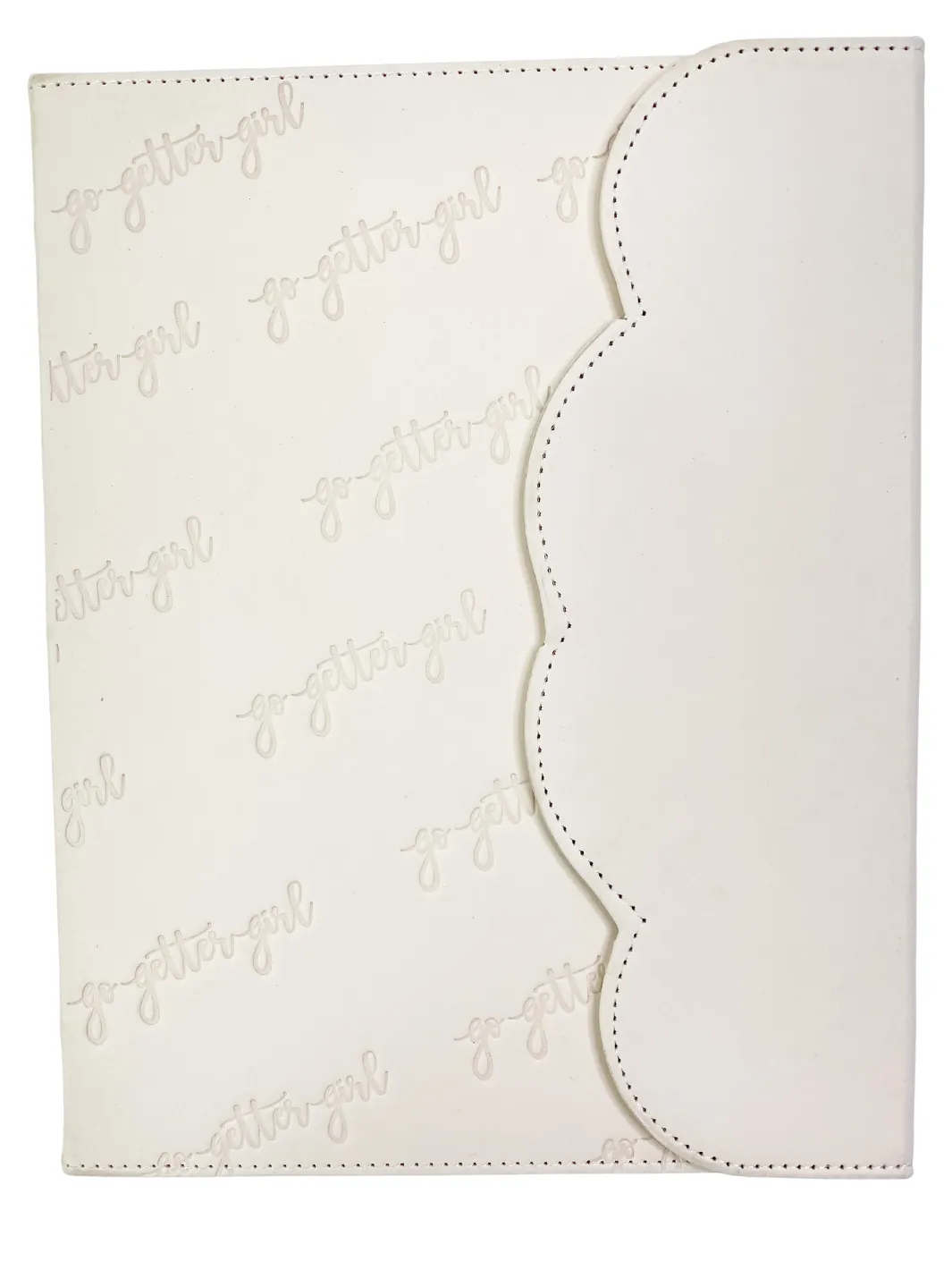 Large Premium Bullet Journal - Scalloped- Marshmallow