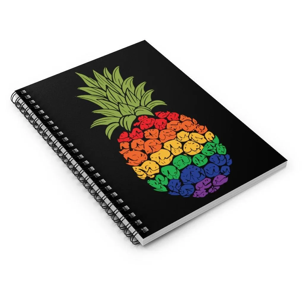 LGBTQ Pineapple Spiral Notebook