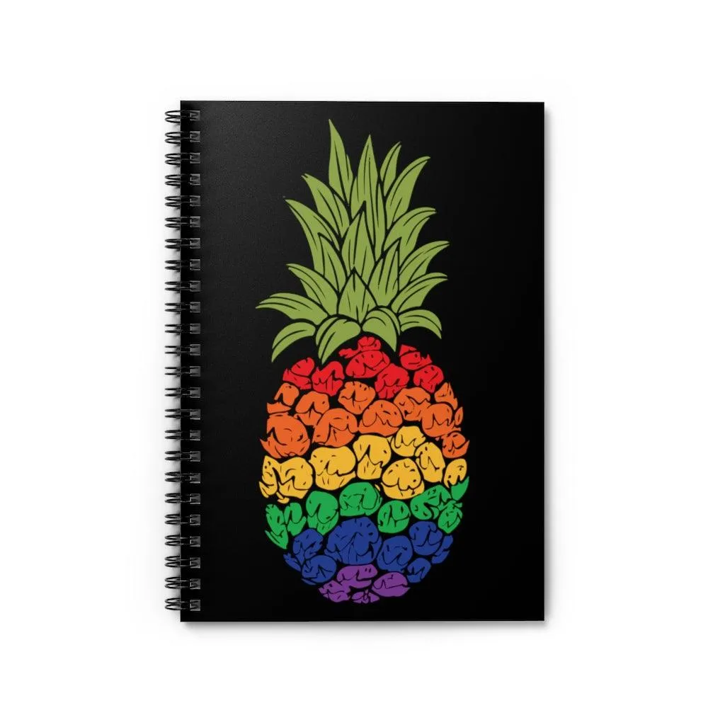 LGBTQ Pineapple Spiral Notebook
