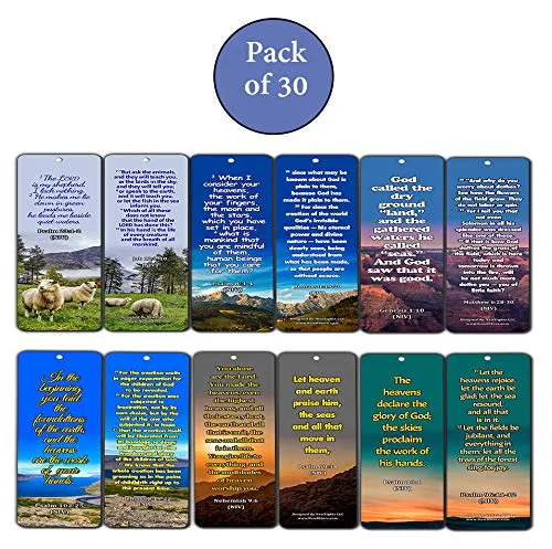 Life Bible Verses Bookmarks KJV (30 Pack) - Handy Reminder About God?s Grace