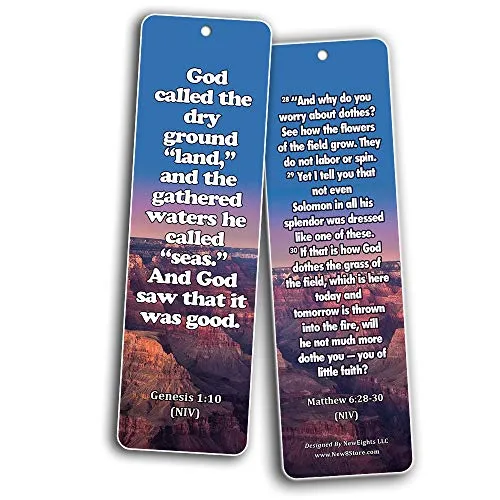 Life Bible Verses Bookmarks KJV (30 Pack) - Handy Reminder About God?s Grace