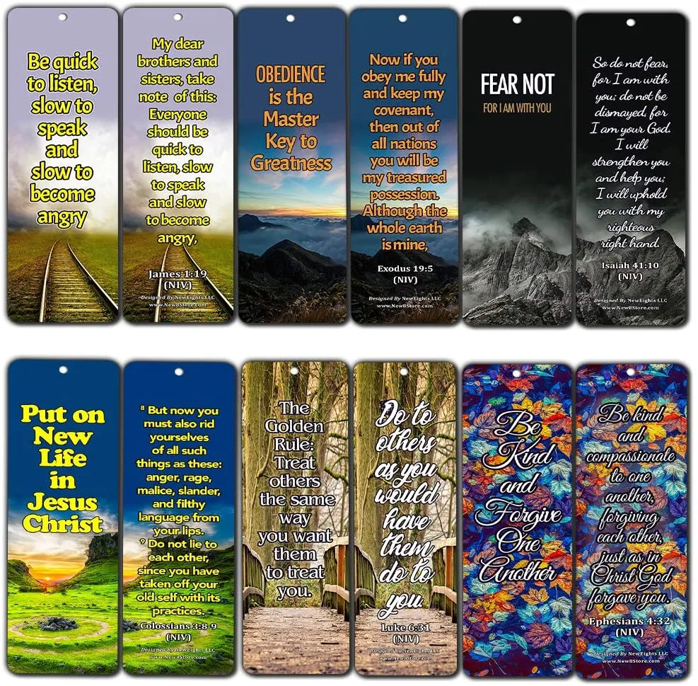 Life Changing Wisdom from God Bible Bookmarks (30 Pack) - Handy Life Changing Bible Texts That Helps You Move Forward