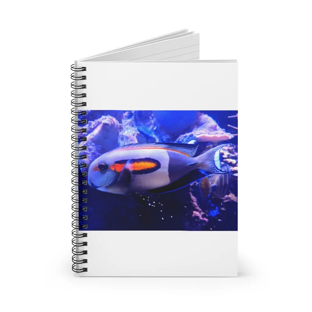 Light White Fish Spiral Notebook - Ruled Line