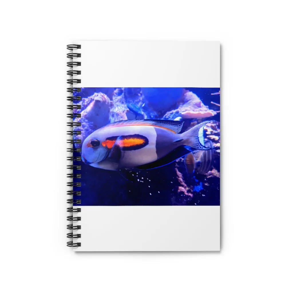Light White Fish Spiral Notebook - Ruled Line