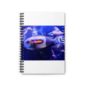 Light White Fish Spiral Notebook - Ruled Line