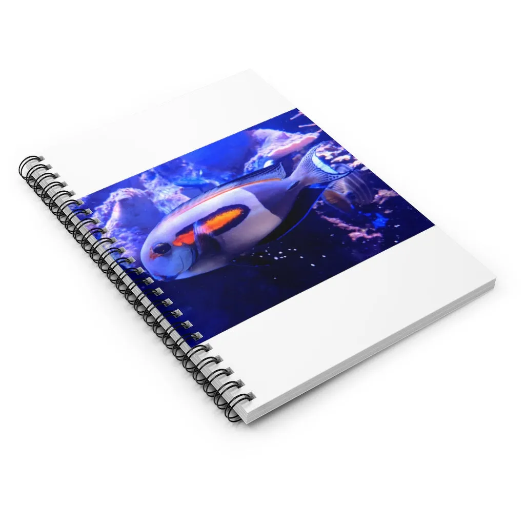 Light White Fish Spiral Notebook - Ruled Line