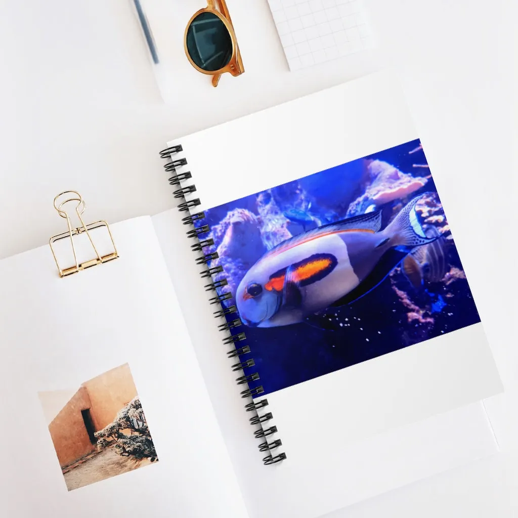 Light White Fish Spiral Notebook - Ruled Line