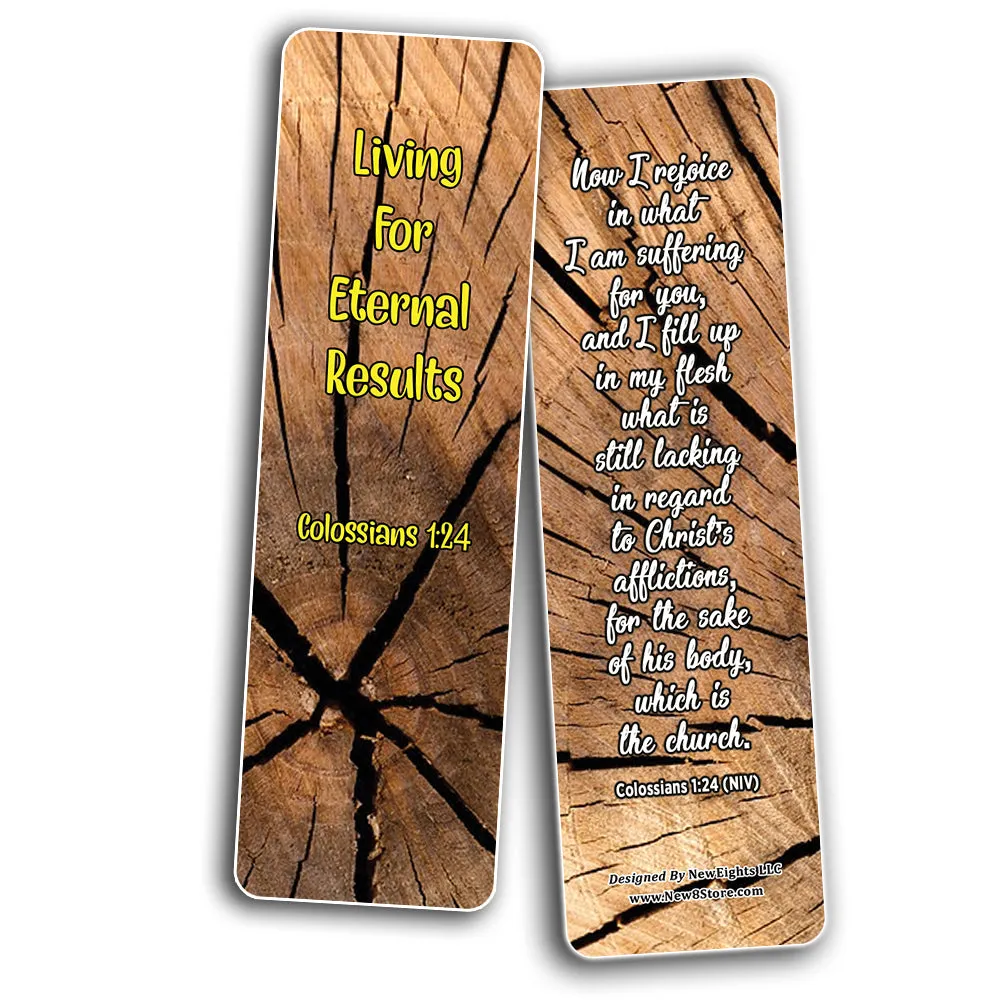 Living Out God's Mission Bible Verse Bookmarks (30-Pack) - Handy Reminder About How To Live Out God?s Mission