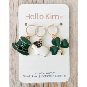 Luck of the Irish Stitch Markers | Hello Kim
