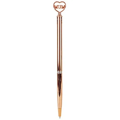 Luxury Mum Pen in Rose Gold - Elegant Gift for Mothers Barrel Black Ink