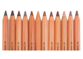 LYRA Farb-Riesen Color Giants Skin Tone Colour Pencil Set of 12