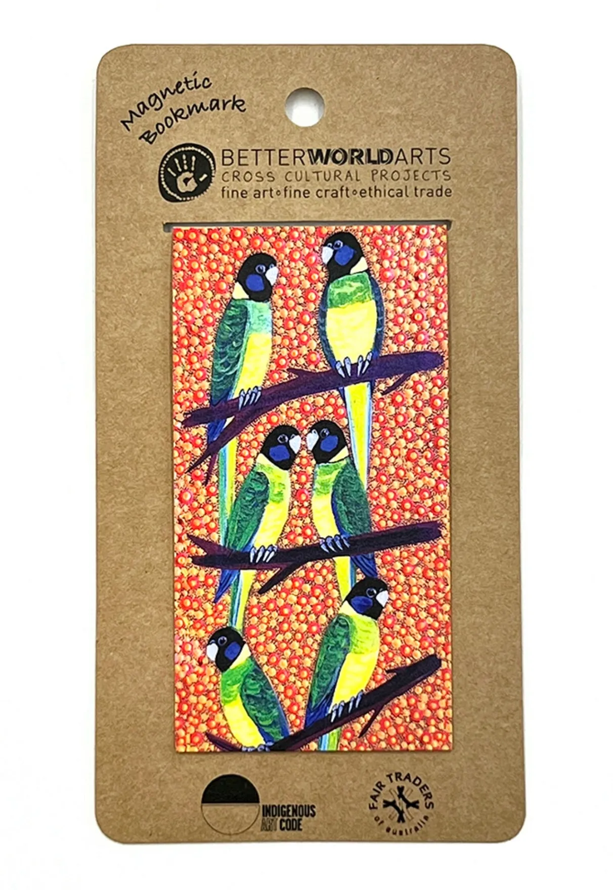 Magnetic Bookmark - Kathleen Buzzacot - Australian Ringneck