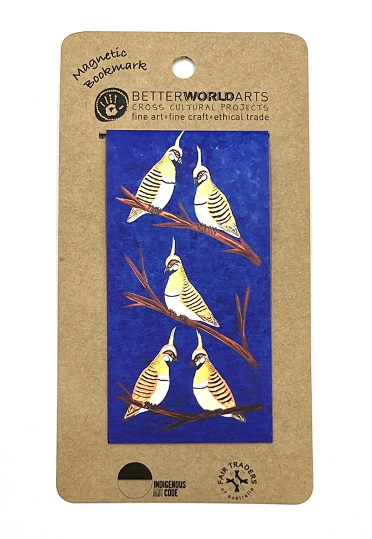 Magnetic Bookmark - Kathleen Buzzacot - Spinifex Budgies
