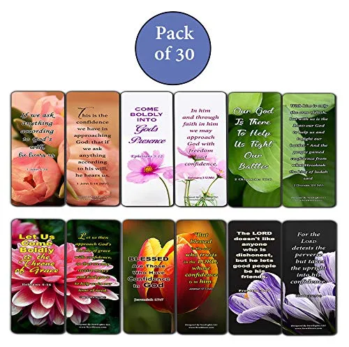 Memory Verse About Confidence In Christ Bookmarks (30-Pack) - Handy Christian About Be Confident