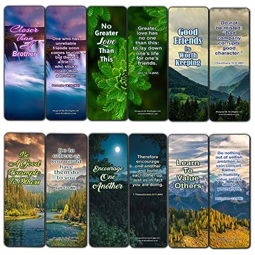 Memory Verse About Genuine Friendship (30-Pack) - Handy Christian Daily Friendship Reminders