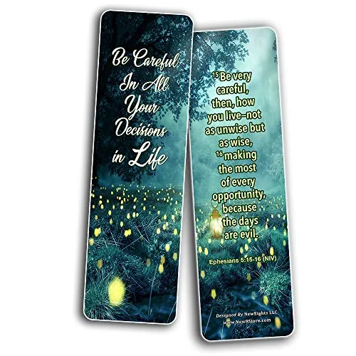 Memory Verse About Your Perspective on Life (30-Pack) - Handy Christian Daily Reminder To Think Positively