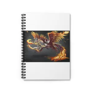 Merciless the Flaming SkyBird Spiral Notebook - Ruled Line