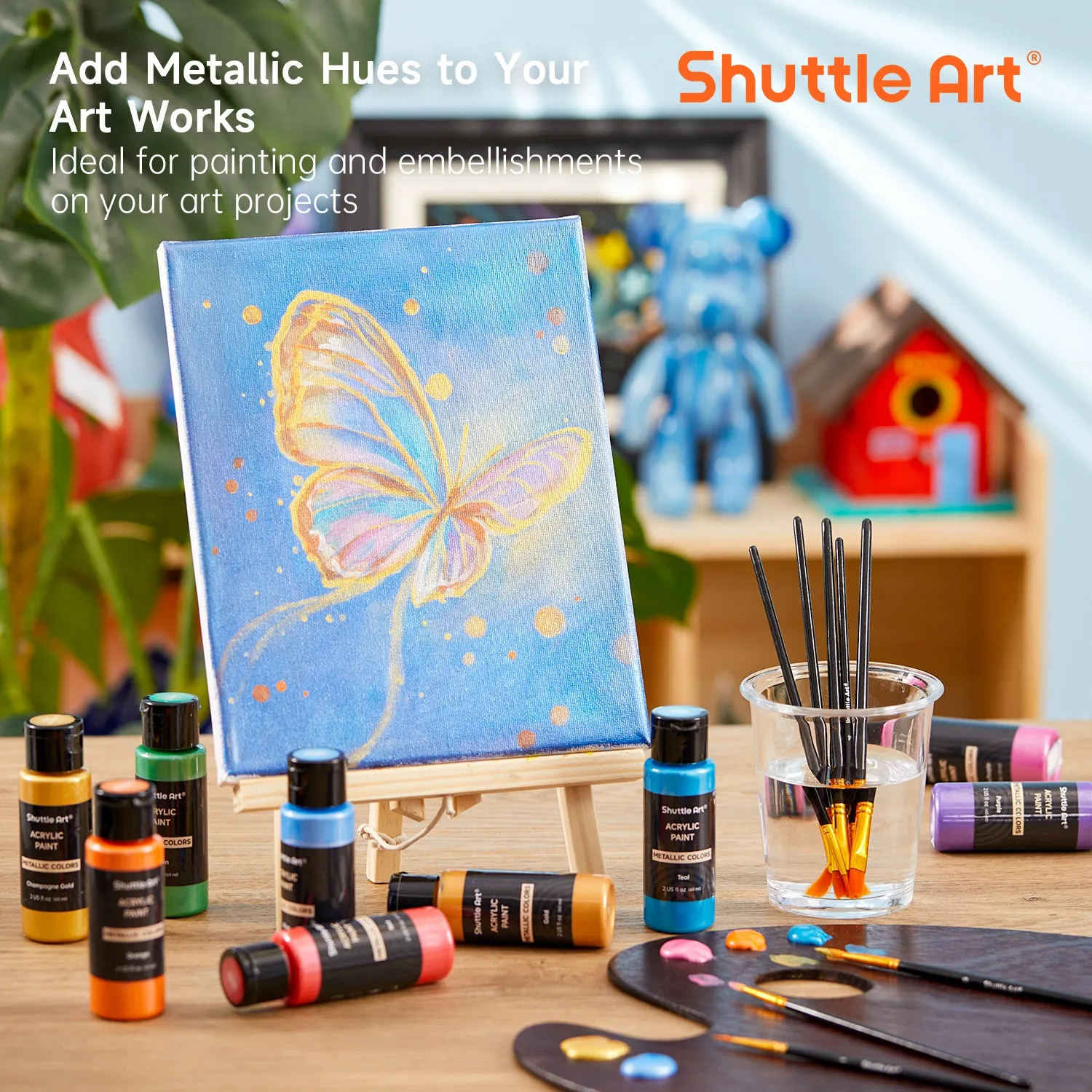 Metallic Acrylic Paint - Set of 30