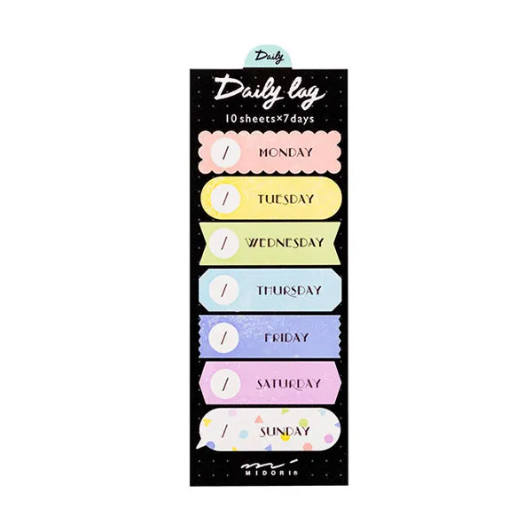 Midori Sticky Notes Journal Daily Colorful
