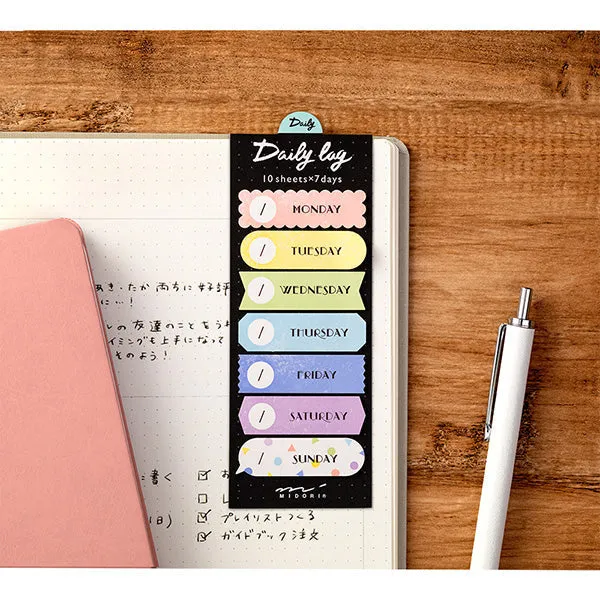 Midori Sticky Notes Journal Daily Colorful