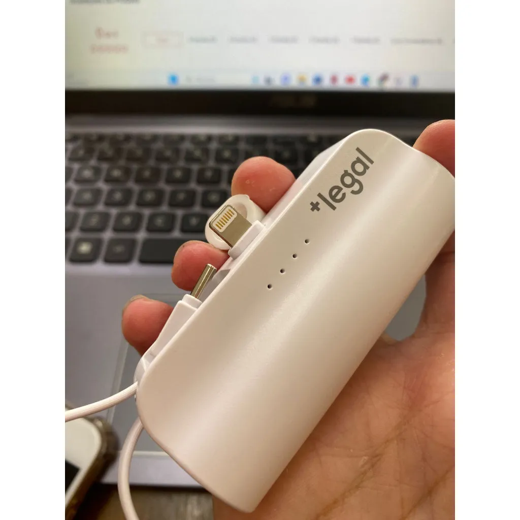 Mini Carregador Portátil Potente para Celular - Power Bank (Iphone e Entrada Tipo C)