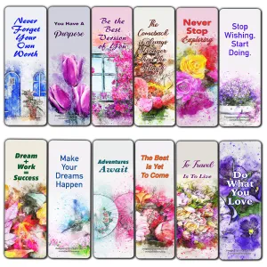 Motivational Quotes Sayings for Women (30-Pack) - Handy encouraging quotes bookmarks