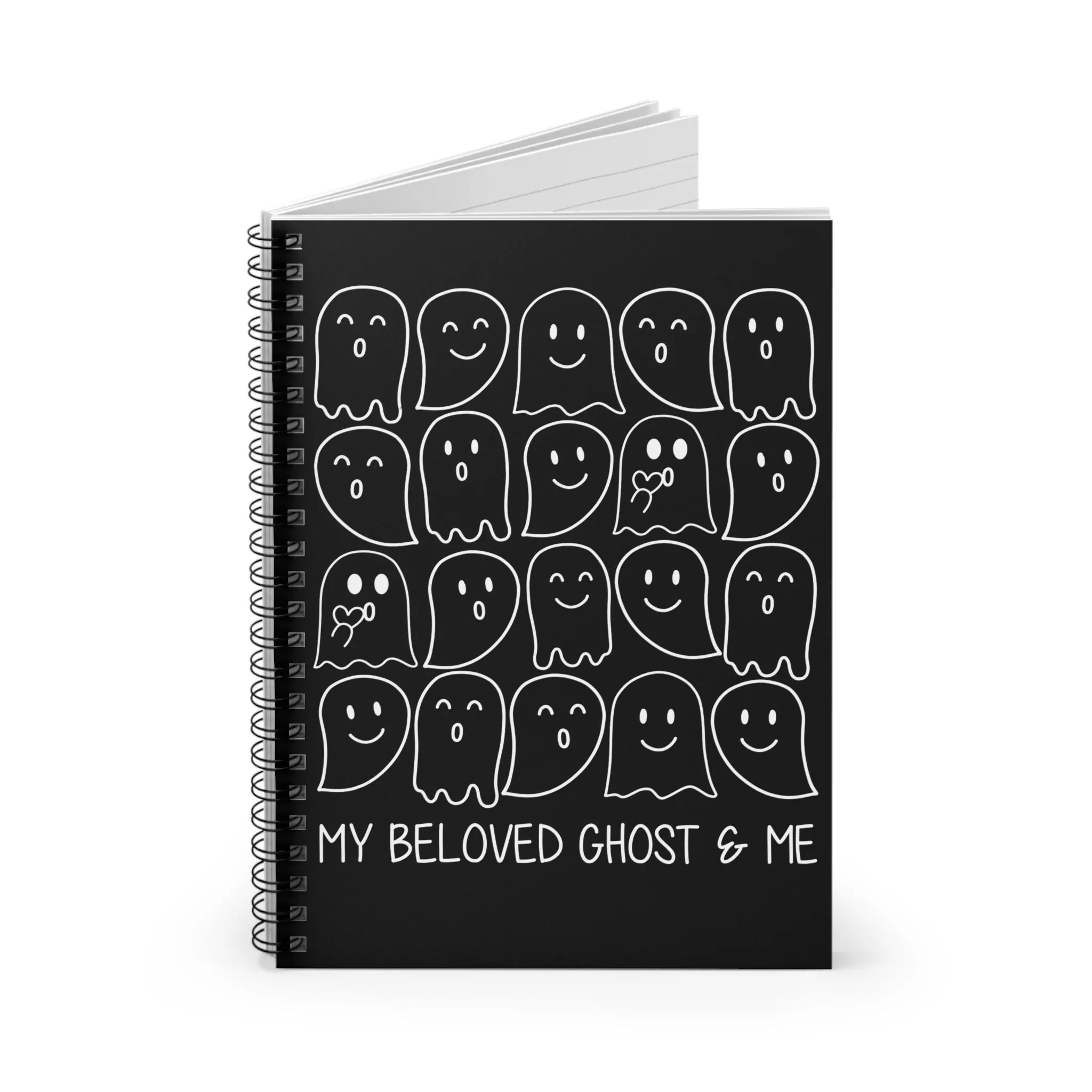 My Beloved Ghost & Me Spiral Notebook - Ruled Line