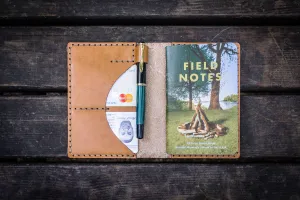 No.44 Personalized Leather Field Notes Cover - Natural