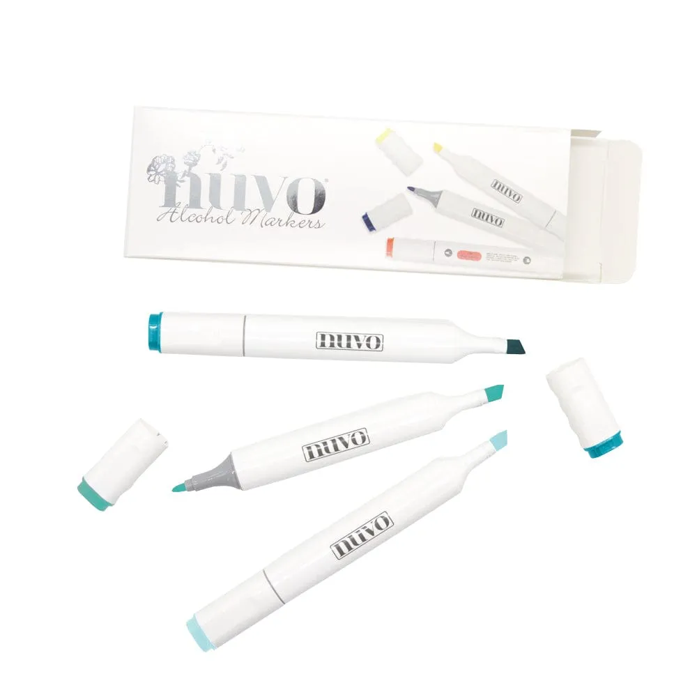 Nuvo - Marker Pen Collection - Aquamarine - 3 Pack - 326N