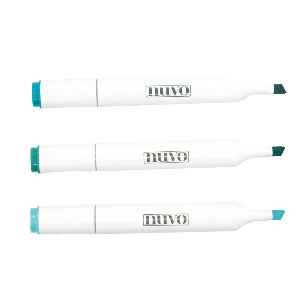 Nuvo - Marker Pen Collection - Aquamarine - 3 Pack - 326N