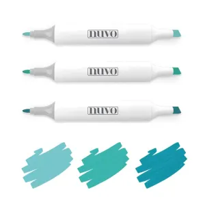 Nuvo - Marker Pen Collection - Aquamarine - 3 Pack - 326N