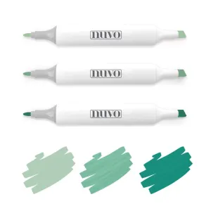 Nuvo - Marker Pen Collection - Emerald Seas - 3 Pack - 334N