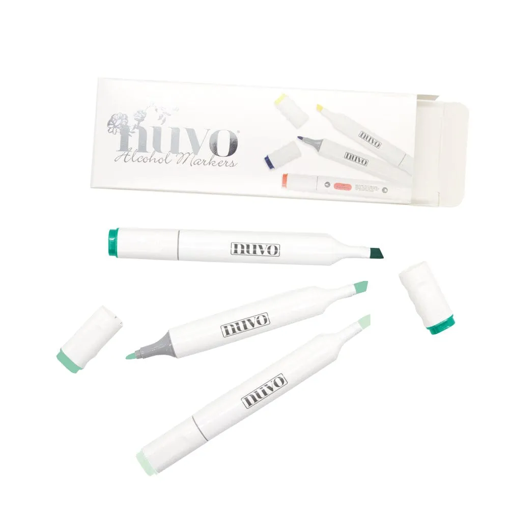 Nuvo - Marker Pen Collection - Emerald Seas - 3 Pack - 334N