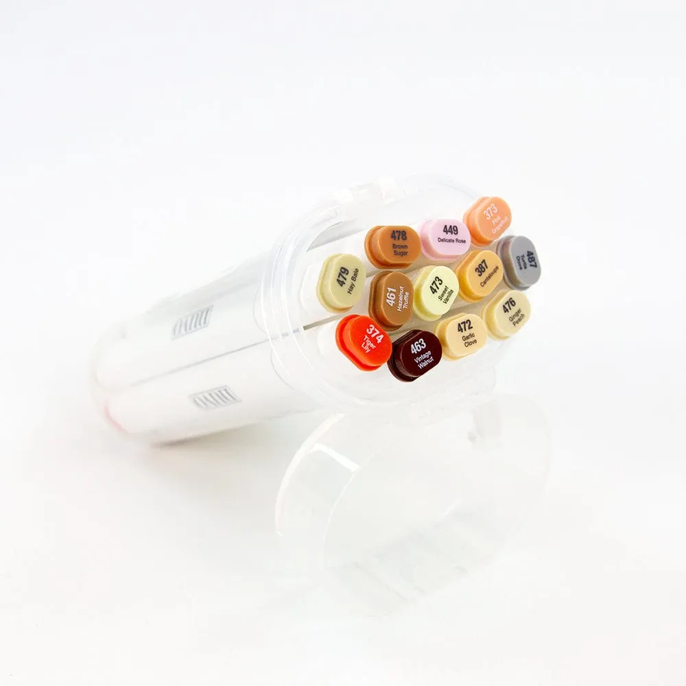 Nuvo - Marker Pen Collection - Hair & Skin Tones - 12 Pack - 347N