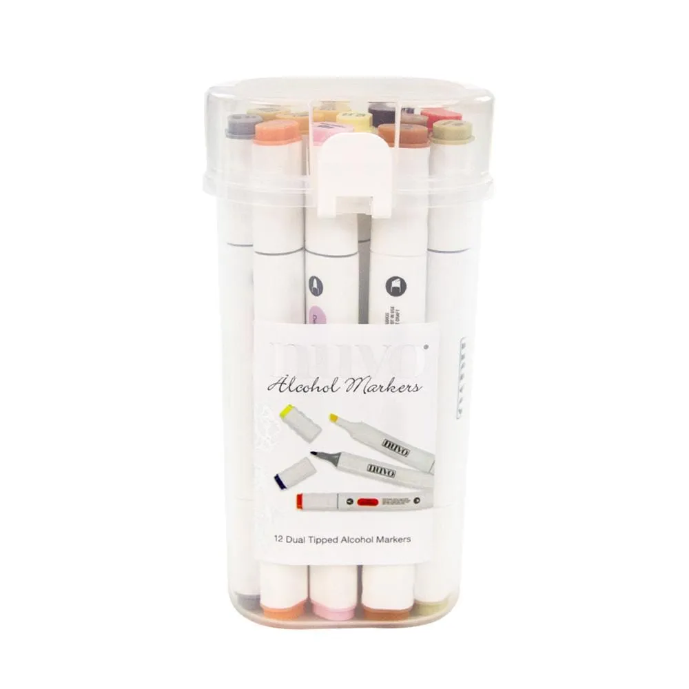 Nuvo - Marker Pen Collection - Hair & Skin Tones - 12 Pack - 347N