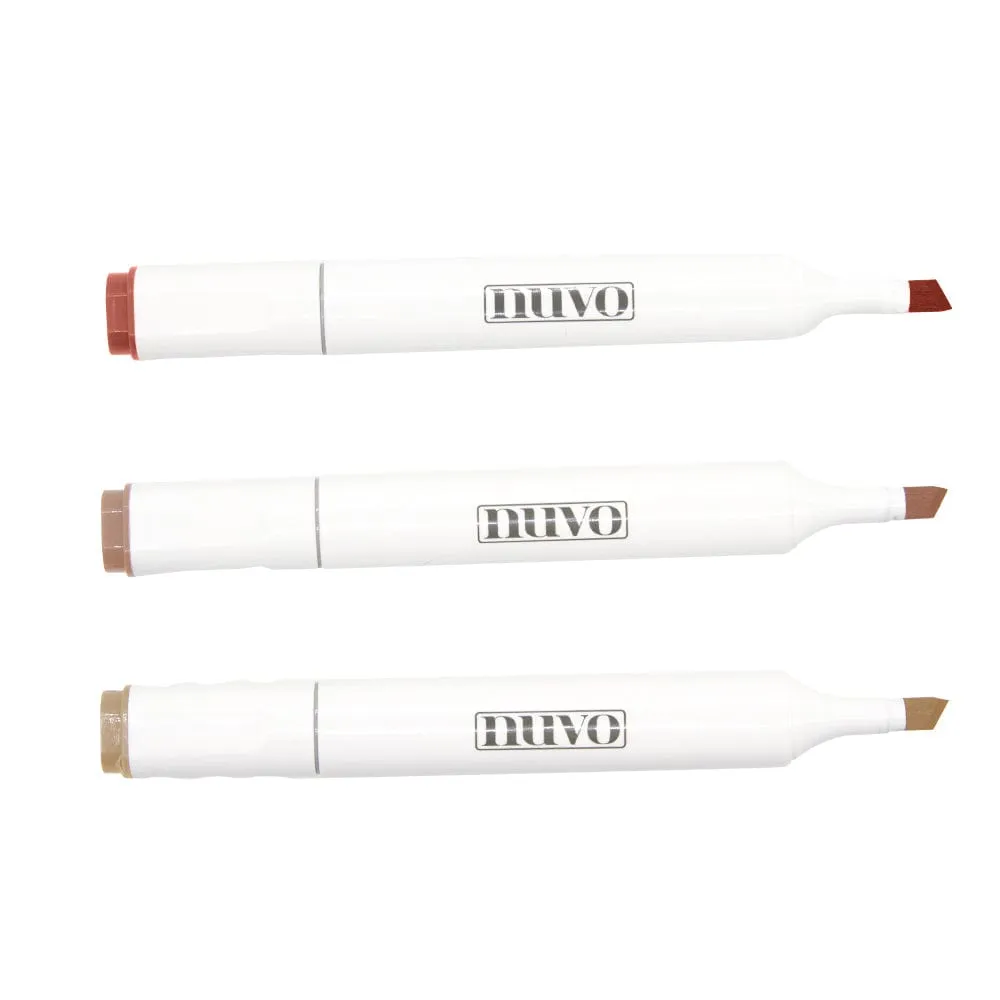 Nuvo - Marker Pen Collection - Natural Browns - 3 Pack - 317N