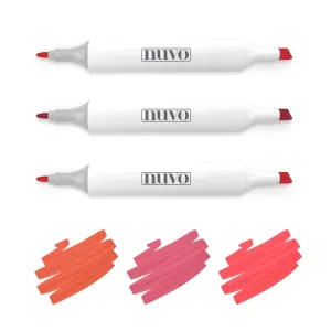 Nuvo - Marker Pen Collection - Rich Reds - 3 Pack - 310N