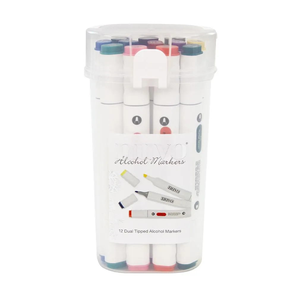 Nuvo - Marker Pen Collection - Shaded Accents - 12 Pack - 349N